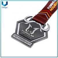 Medalla de Finisher de Maratón 3D en 3D, Medalla de Premio en Plata Antigua, Medalla de Racing Souvenir