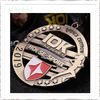 Medalla de carrera de 10k, logotipo personalizado al por mayor aleación de zinc de aleación de esmalte suave del premio del recuerdo de la medalla de metal