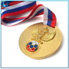 Personalice la medalla de diseño, medalla de trofeos de fútbol de oro 3D, premio deportivo de metal militar, recuerdo HONR medalla para la competencia