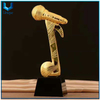 Trofeo de Premio de Premio de Micrófono de Clases Disponible, Sublimación personalizada Logo Souvenir Blank Crystal Micrófono 3D Trofeo