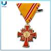 Personalice la medalla de bandera con la cinta para el uso militar, personalice la fábrica de artesanías de metal, la placa militar al por mayor para regalos promocionales