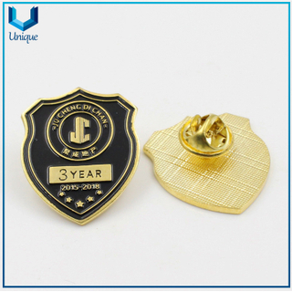 China Fábrica militar de la moneda, modifique la insignia de la policía con el titular de cuero genuino, la insignia militar de compilación de oro de 24k 3D con el número de la serie de grabado,