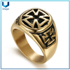 China Fabricante Masonic Signtet Ring Acero inoxidable Diseño simple Anillos de joyería de tamaño grande